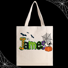 Load image into Gallery viewer, Personalized Halloween Trick-or-Treat Bag
