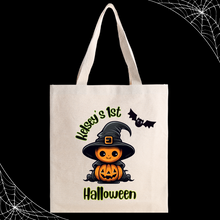 Load image into Gallery viewer, Personalized 1st Halloween Trick-or-Treat Bags
