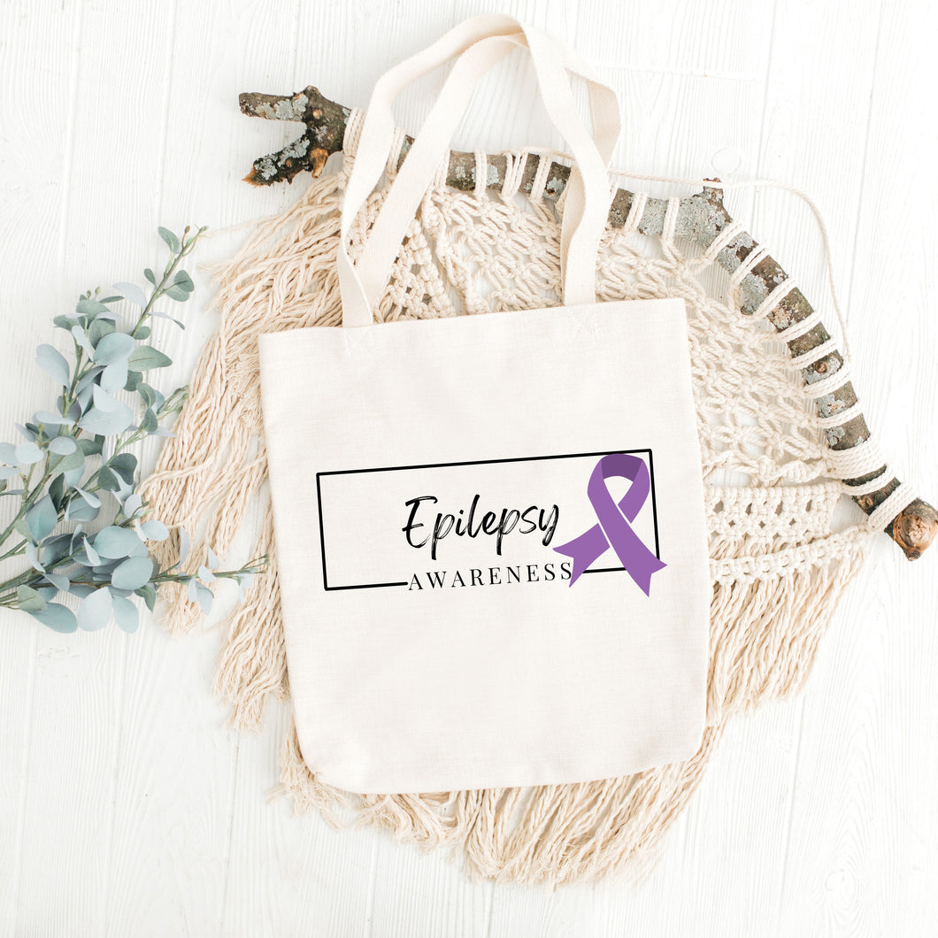 Epilepsy Awareness Canvas Bag