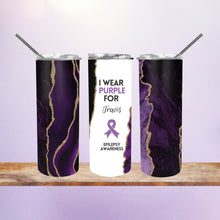 Load image into Gallery viewer, Personalized Epilepsy Awareness Tumbler
