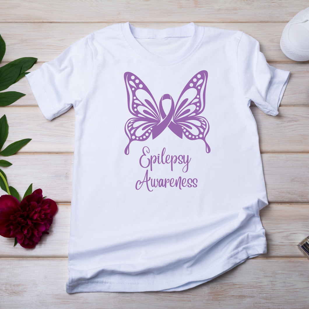 Epilepsy Awareness Butterfly T-Shirt